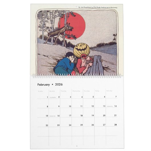 Ozのすばらしい土地 カレンダー (2月 2026)