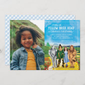 Ozのウィザード誕生日 – 写真 招待状 (正面/裏面)