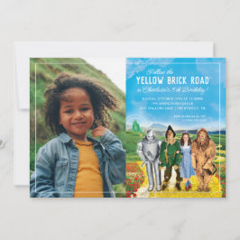 Ozのウィザード誕生日 – 写真 招待状