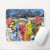 OZのオーストラリア人の野生の花の反射 マウスパッド (マウス)