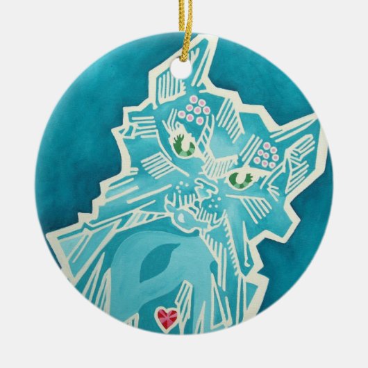 Ozのオーナメント-不手際 セラミックオーナメント (正面)