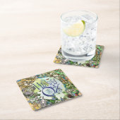 Ozのクラシックリングや輪ウィザード私のテーブルシリーズにはウィザードなし! スクエアペーパーコースター (インサイチュ)