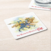 Ozのクラシックリングや輪ウィザード私のテーブルシリーズにはウィザードなし！ スクエアペーパーコースター (アングル)