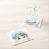 Ozのクラシックリングや輪ウィザード私のテーブルシリーズにはウィザードなし！ スクエアペーパーコースター (インサイチュ)