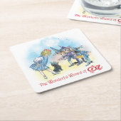 Ozのクラシックリングや輪ウィザード私のテーブルシリーズにはウィザードなし！ スクエアペーパーコースター (アングル)