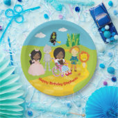 OZのパーソナライズされたブラックドーシー ペーパープレート (パーティー)