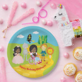 OZのパーソナライズされたブラックドーシー ペーパープレート (パーティー)