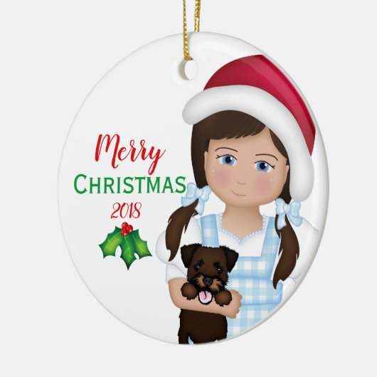 OZのメリークリスマスのドロシーのルビーのスリッパ セラミックオーナメント (左)