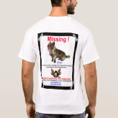 Ozのワイシャツから恋しく思うこと Tシャツ (裏面)