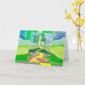 Ozアートワークのウィザード カード (黄色い花)