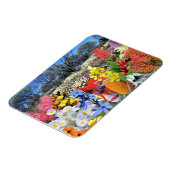 OZオーストラリアの野生の花の反射 マグネット (左側)