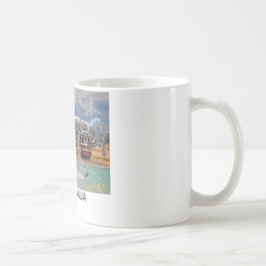 OZオーストラリアの 反射 コーヒーマグカップ (右)