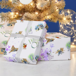 Ozクラシッククリスマススプラットラップ紙のウィザード ラッピングペーパー