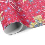 Ozクラシッククリスマス包装紙の ラッピングペーパー (ロールコーナー)