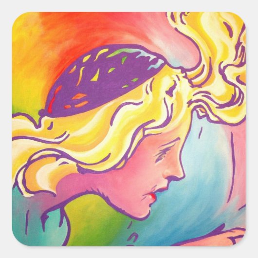 Ozステッカー – ポリクロム スクエアシール (正面)