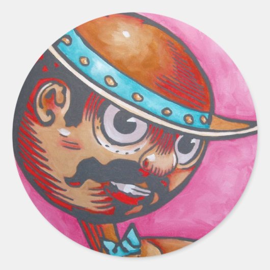 Ozステッカー – Tik-Tok ラウンドシール (正面)