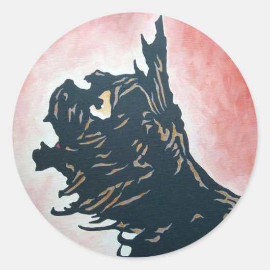 Ozステッカー – Toto ラウンドシール (正面)