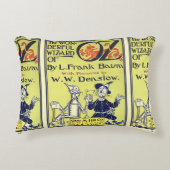 Ozブックカバーアートのヴィンテージウィザード、タイトルページ アクセントクッション (正面)