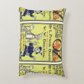 Ozブックカバーアートのヴィンテージウィザード、タイトルページ アクセントクッション (裏面(縦))