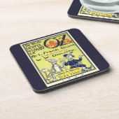 Ozブックカバーアートのヴィンテージウィザード、タイトルページ コースター (左側)