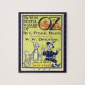 Ozブックカバーアートのヴィンテージウィザード、タイトルページ ジグソーパズル (縦)