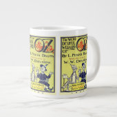Ozブックカバーアートのヴィンテージウィザード、タイトルページ ジャンボコーヒーマグカップ (正面右)