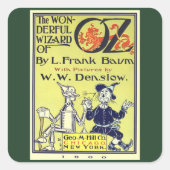 Ozブックカバーアートのヴィンテージウィザード、タイトルページ スクエアシール (正面)