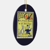 Ozブックカバーアートのヴィンテージウィザード、タイトルページ セラミックオーナメント (右)