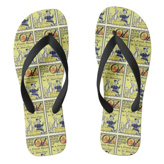 Ozブックカバーアートのヴィンテージウィザード、タイトルページ ビーチサンダル (フットベッド)