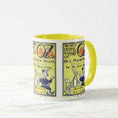 Ozブックカバーアートのヴィンテージウィザード、タイトルページ マグカップ (正面右)