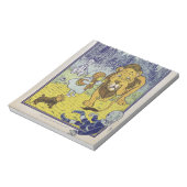 Ozブックページの臆病ライオン魔法使い ノートパッド (回転)