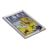 Ozブックページの臆病ライオン魔法使い ノートブック (右側)