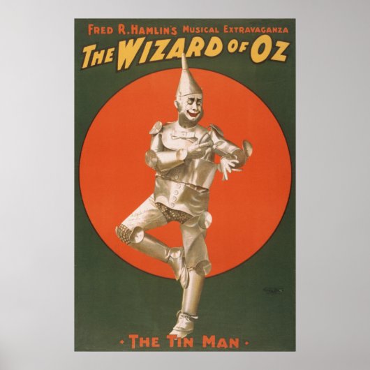 OZミュージカルVAUDEVILLE PosterのTin Man Wizard ポスター (正面)