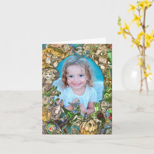 OZ友情クラシックカードのウィザード カード (黄色い花)