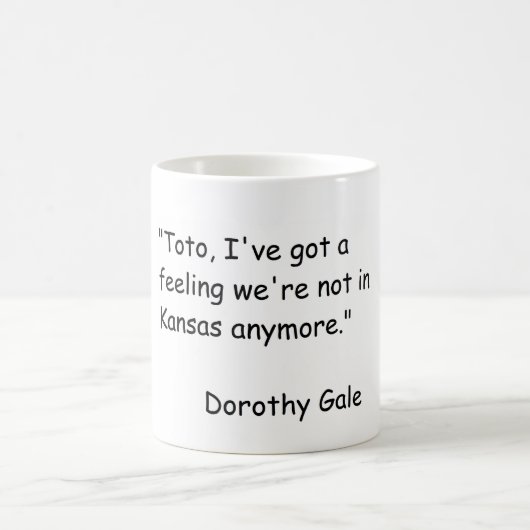 Oz映画引用文のWizzard コーヒーマグカップ (中央)