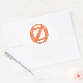 Oz蔵書票(カスタマイズ可能) ラウンドシール (封筒)