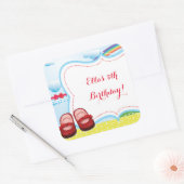 Oz誕生日シールのウィザード スクエアシール (封筒)