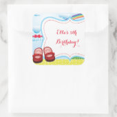 Oz誕生日シールのウィザード スクエアシール (バッグ)