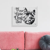 OZ™のウィザード |とあなたの小さな犬も キャンバスプリント (インサイチュ (リビング))