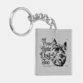 OZ™のウィザード |とあなたの小さな犬も キーホルダー (正面左)