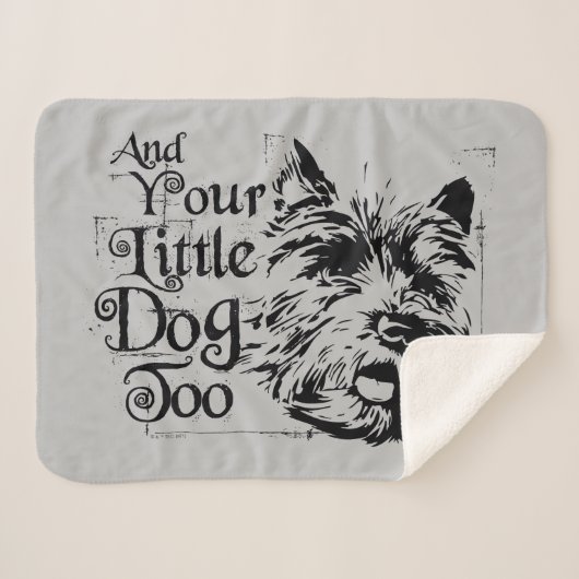 OZ™のウィザード |とあなたの小さな犬も シェルパブランケット (正面(横))