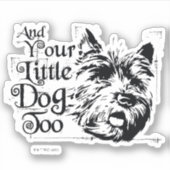 OZ™のウィザード |とあなたの小さな犬も シール (正面)