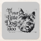 OZ™のウィザード |とあなたの小さな犬も スクエアペーパーコースター (正面)