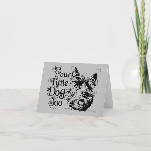 OZ™のウィザード |とあなたの小さな犬も ノートカード (正面)