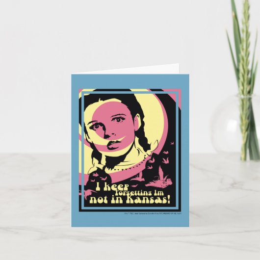 OZ™のウィザード |カンザスにいません ノートカード (正面)