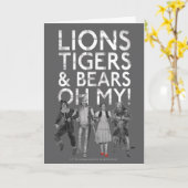 OZ™のウィザード |ライオンの虎と熊は私の! カード (黄色い花)