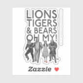 OZ™のウィザード |ライオンの虎と熊は私の！ シール (シート)