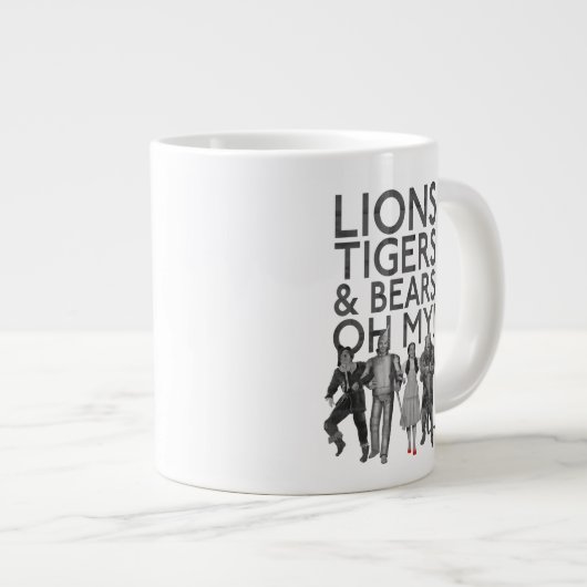 OZ™のウィザード |ライオンの虎と熊は私の! ジャンボコーヒーマグカップ (正面右)