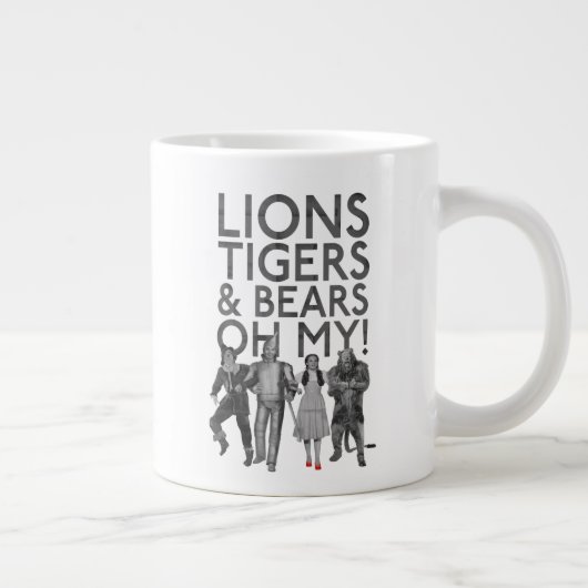 OZ™のウィザード |ライオンの虎と熊は私の! ジャンボコーヒーマグカップ (右)