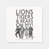 OZ™のウィザード |ライオンの虎と熊は私の! スタンダードカクテルナプキン (正面)